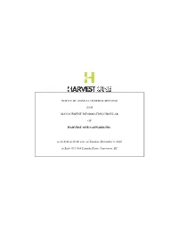2020 Notice of Meeting and Information Circular 1.7Mb
