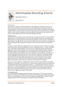 Anthomyiidae Recording Scheme Newsletter No 11 Spring 2019
