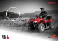 ATV Range Honda Atvs – in a Class of One