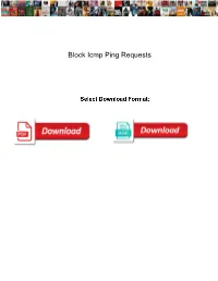 Block Icmp Ping Requests
