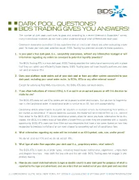 Dark Pool Questions? Bids Trading Gives You Answers!
