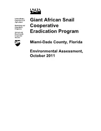 Giant African Snail Cooperative Eradication Program