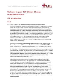 Welcome to Your CDP Climate Change Questionnaire 2019 C0. Introduction
