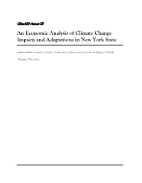 An Economic Analysis of Climate Change Impacts and Adaptations in New York State