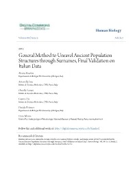 General Method to Unravel Ancient Population Structures Through