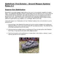 Ground Weapon Systems Rules V1.1