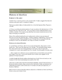 History of Abortion