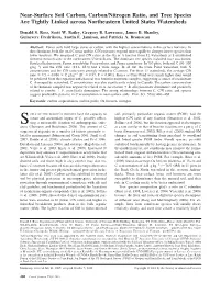 Near-Surface Soil Carbon, Carbon/Nitrogen Ratio,And Tree