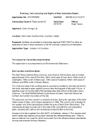 Planning, Taxi Licensing and Rights of Way Committee Report Application No: 18/1070/REM Grid Ref: 283050.34 211312.71
