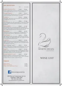 Wine List Tonics
