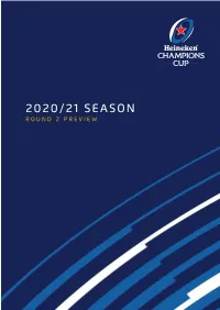 2020/21 Season Round 2 Preview