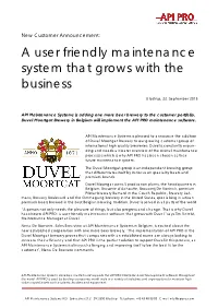 A User Friendly Maintenance System That Grows with the Business