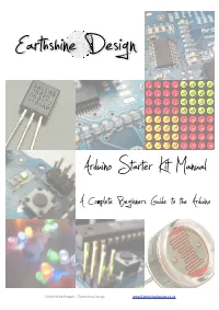 Earthshine Design Arduino Starter Kit Manual