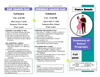 RD Programs Brochure Fall 2005