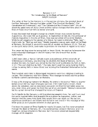 Romans 1 1-7 an Introduction to the Book of Romans 6 10 18