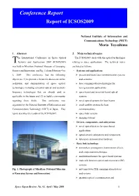 Conference Report Report of ICSOS2009