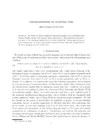Endomorphisms of Mapping Tori