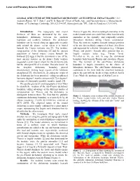 Global Structure of the Martian Dichotomy: an Elliptical Impact Basin? J