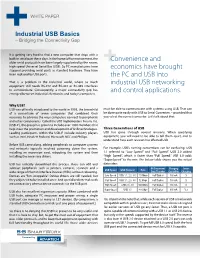 Industrial USB Basics – Bridging the Connectivity Gap