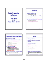 Parallel Programming: Performance