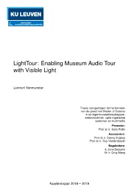 Enabling Museum Audio Tour with Visible Light