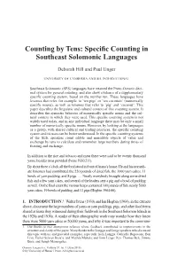 Specific Counting in Southeast Solomonic