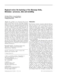 The Hydrology of the Okavango Delta, Botswana—Processes, Data and Modelling