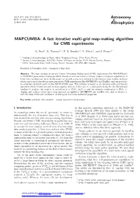 A Fast Iterative Multi-Grid Map-Making Algorithm for CMB Experiments