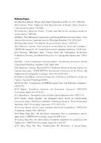 Biryukov, Shamir, “Wagner: Real Time Cryptanalysis of A5/1 on a PC,”