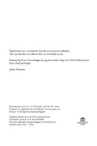 Exploiting Prior Knowledge During Automatic Key and Chord Estimation from Musical Audio