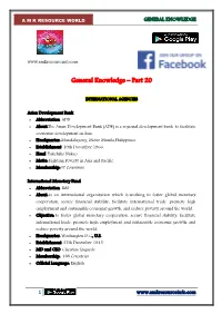 General Knowledge