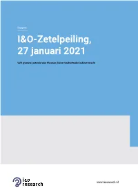 I&O-Zetelpeiling, 27 Januari 2021