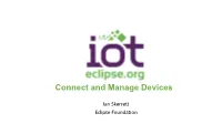 Java and Osgi Gateways Iot Gateways