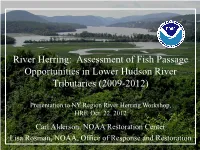 To Passage for Migratory Fish on Lower