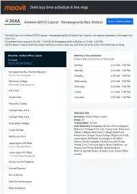 364A Bus Time Schedule & Line Route