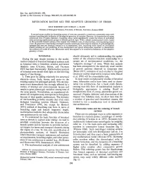 BIFURCATION RATIOS and the ADAPTIVE GEOMETRY of TREES Introduction During the Past Decade Interest in the Mathe