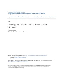 Drainage Patterns and Glaciations in Eastern Nebraska William J