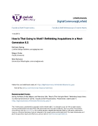 Rethinking Acquisitions in a Next-Generation ILS" (2013)