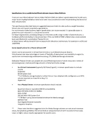 Specifications for a Locally Hosted Planet Estream Secure Video Platform to Ensure Your Planet Estream Secure Video Platform