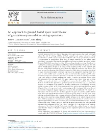 An Approach to Ground Based Space Surveillance of Geostationary On-Orbit Servicing Operations