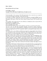 Hit and Myth in the Law Courts