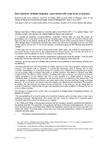 Inflation Targeting - Some Theory with Main Focus on Practice