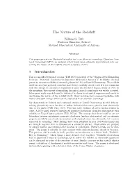 The Nature of the Redshift