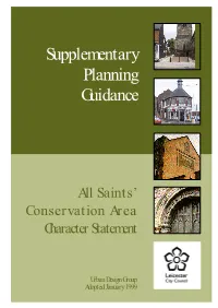 All Saints' Conservation Area Character Statement