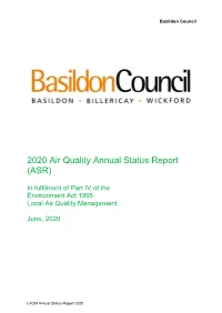 Annual Status Report 2020 Basildon Council