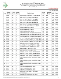 Price List Report EXCEL DOWNLOAD Date : 06-May-2020 S.No Brand