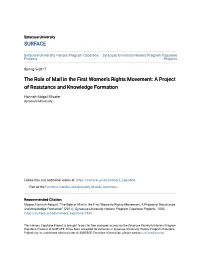The Role of Mail in the First Womenâ•Žs Rights Movement