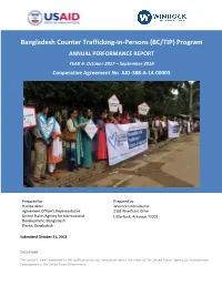 Bangladesh Counter Trafficking-In-Persons (BC/TIP) Program