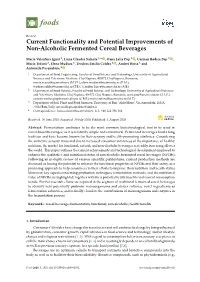 Current Functionality and Potential Improvements of Non-Alcoholic Fermented Cereal Beverages