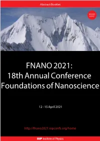FNANO 2021 Abstract Booklet